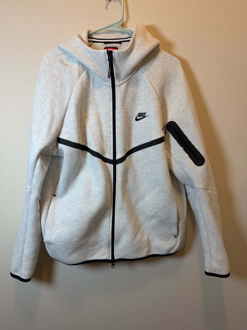 Nike Sportswear Tech Fleece Full-Zip Windrunner Hoodie Grey Heather Size L